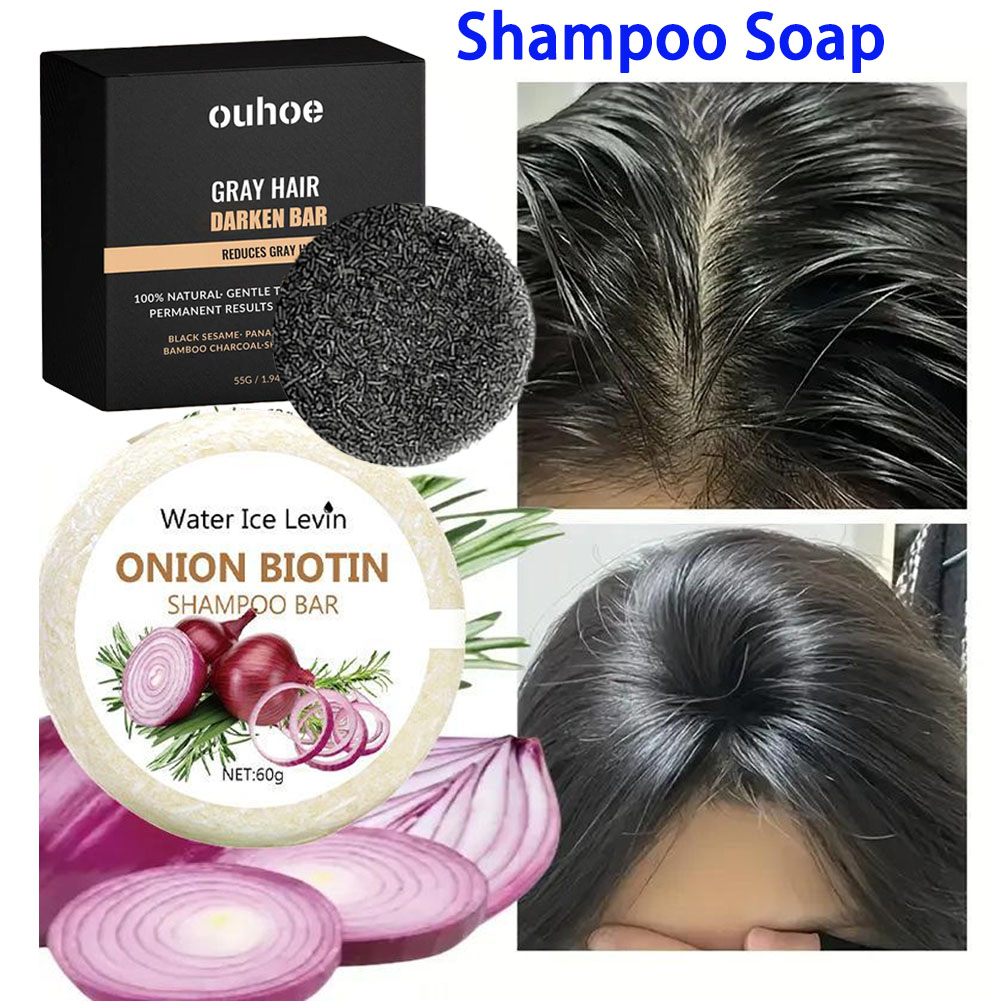 Castor Oil Soap - 55G/60G Sabun Sampo Bawang Rosemary, Sabun
