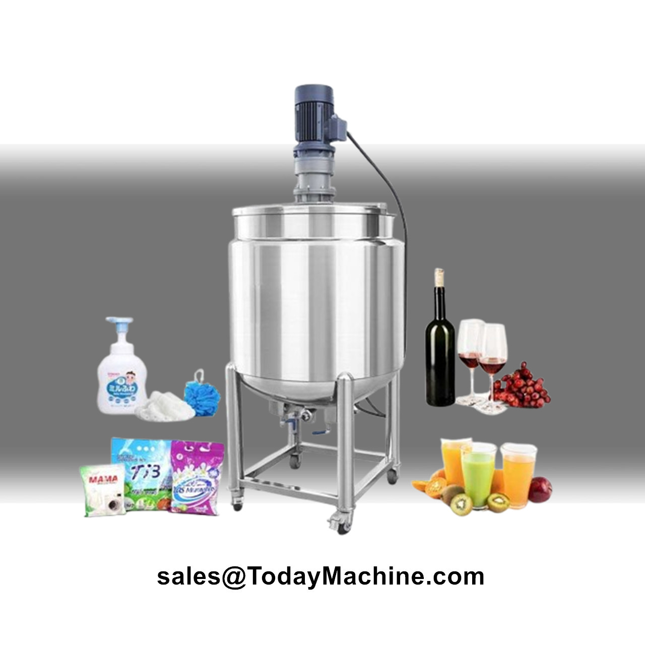 Soap Making Liquid - Tangki Pencampur Homogenizer Lini Produksi Pembuatan