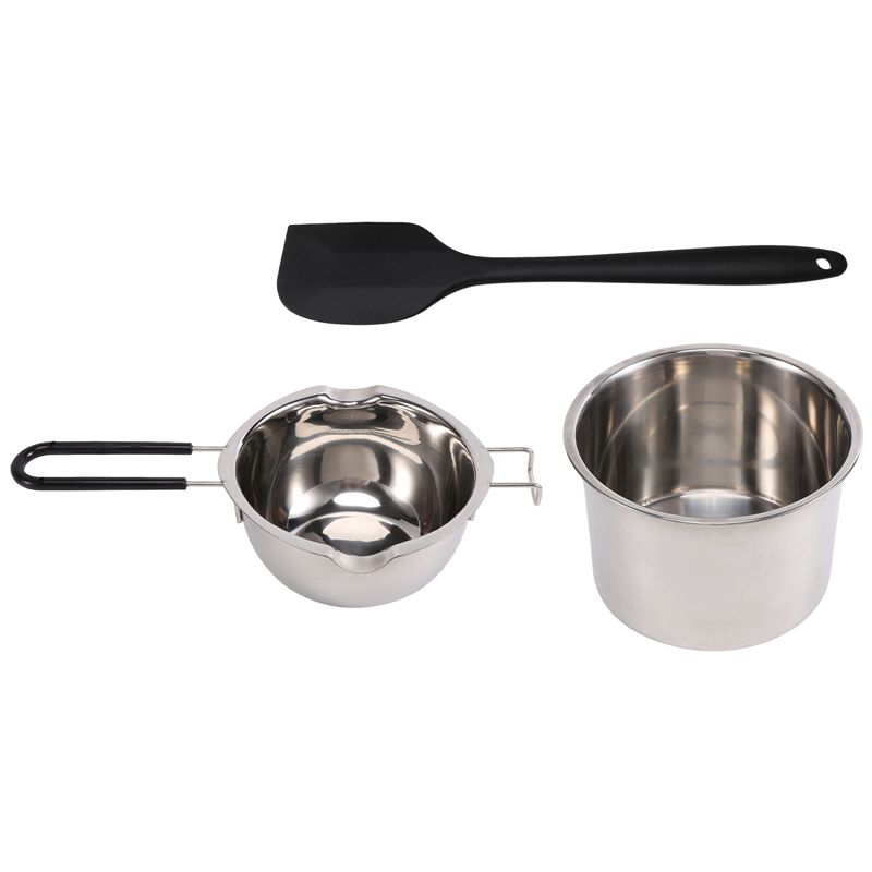 Soap Making Double Boiler - AEE8-Set Panci Boiler Ganda Stainless Steel