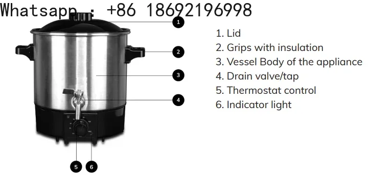 Pemanas Lilin Double Boiler 9L - Soap Making Double Boiler ulasan dan harga
