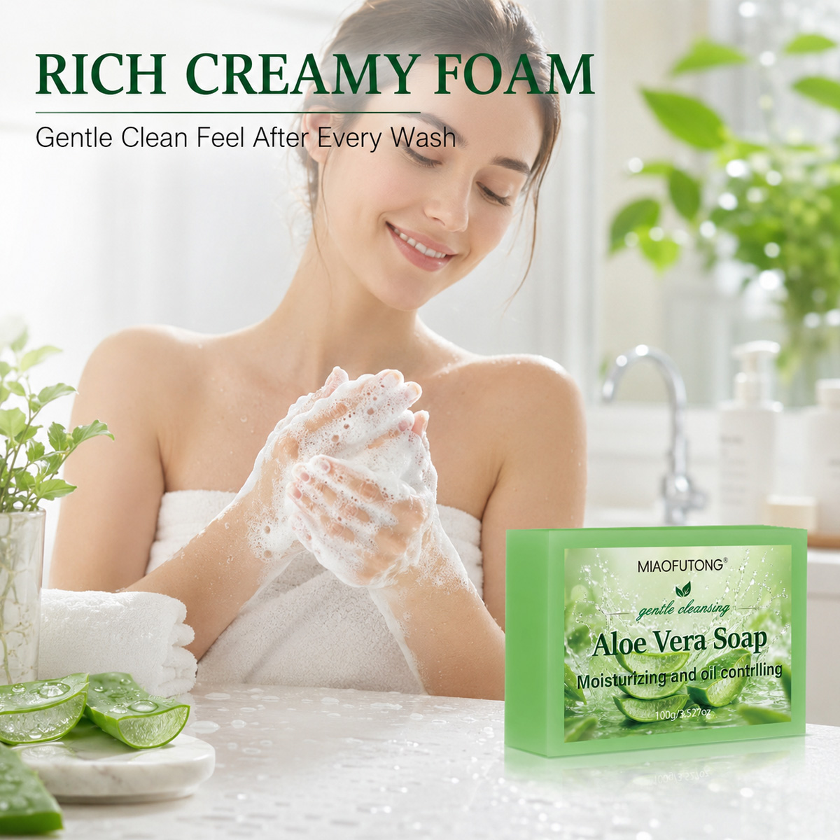 Sabun Minyak Esensial Aloe Ver - Castor Oil Soap ulasan dan harga