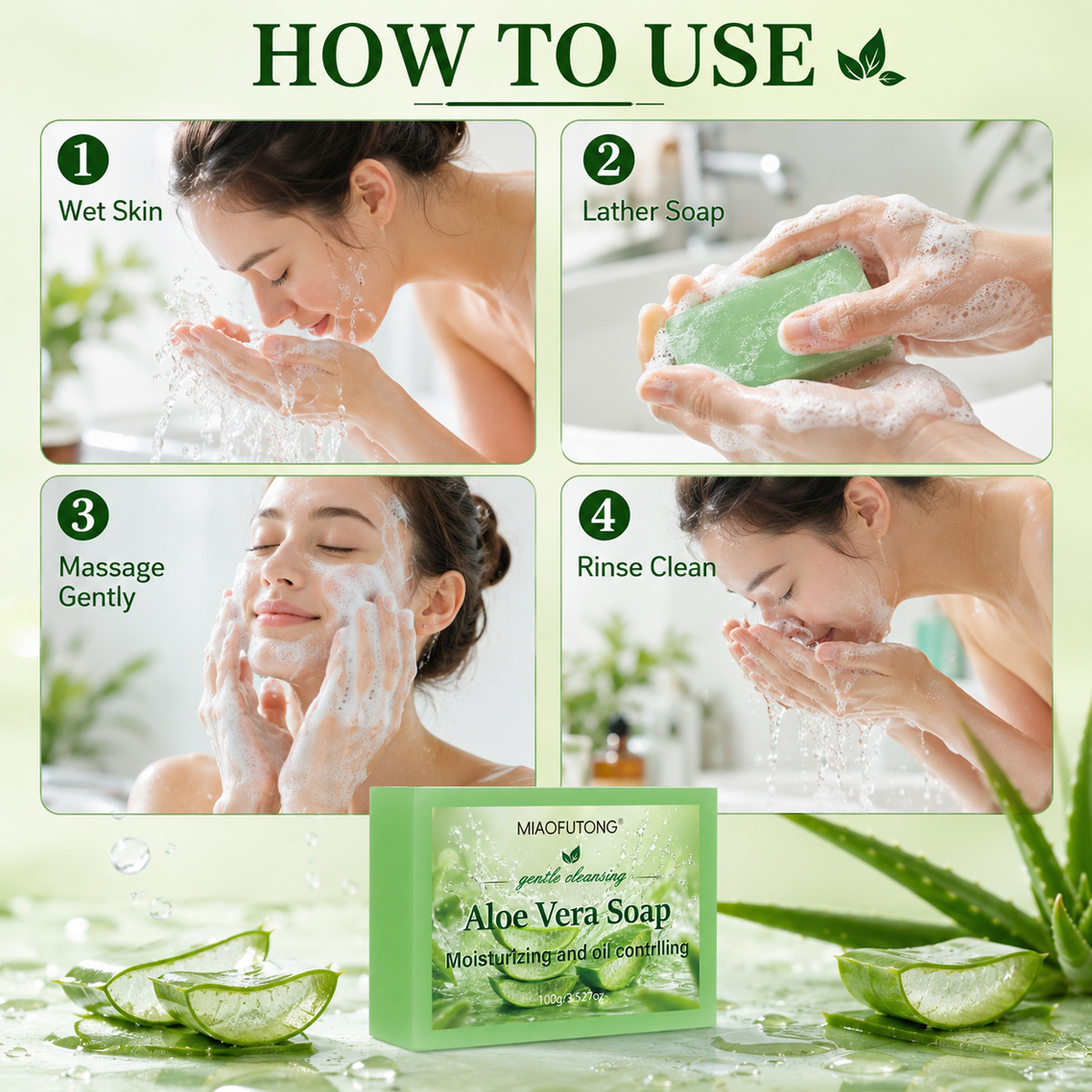 Sabun Minyak Esensial Aloe Ver - Castor Oil Soap ulasan dan harga